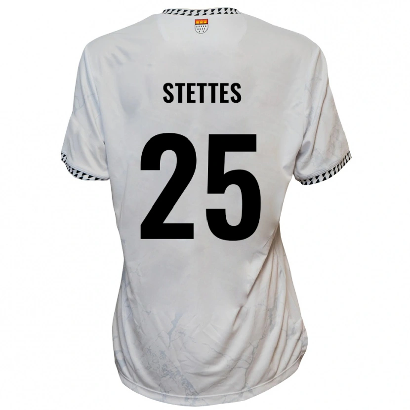 Danxen Kinder Severin Stettes #25 Weiß Schwarz Auswärtstrikot Trikot 2025/26 T-Shirt Österreich