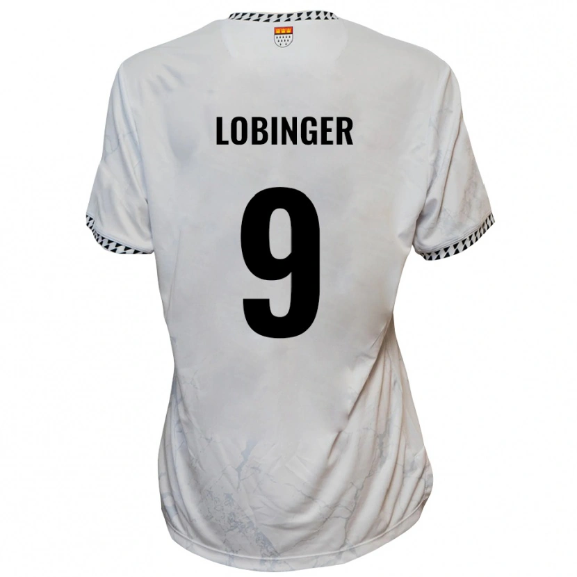 Danxen Kinder Lex-Tyger Lobinger #9 Weiß Schwarz Auswärtstrikot Trikot 2025/26 T-Shirt Österreich