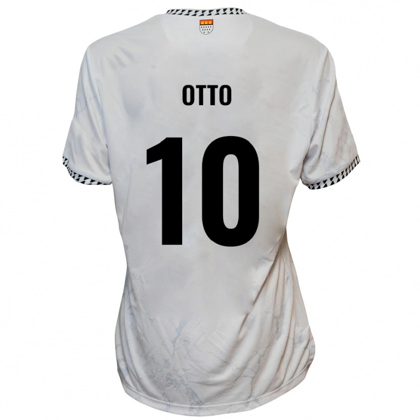 Danxen Kinder David Otto #10 Weiß Schwarz Auswärtstrikot Trikot 2025/26 T-Shirt Österreich