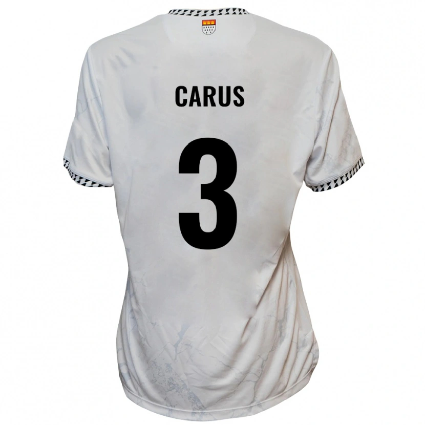 Danxen Kinder Vincent Carus #3 Weiß Schwarz Auswärtstrikot Trikot 2025/26 T-Shirt Österreich