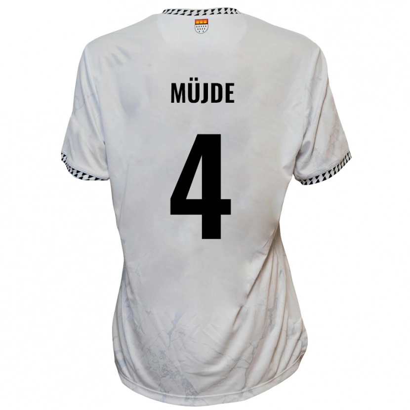 Danxen Kinder Semih Müjde #4 Weiß Schwarz Auswärtstrikot Trikot 2025/26 T-Shirt Österreich