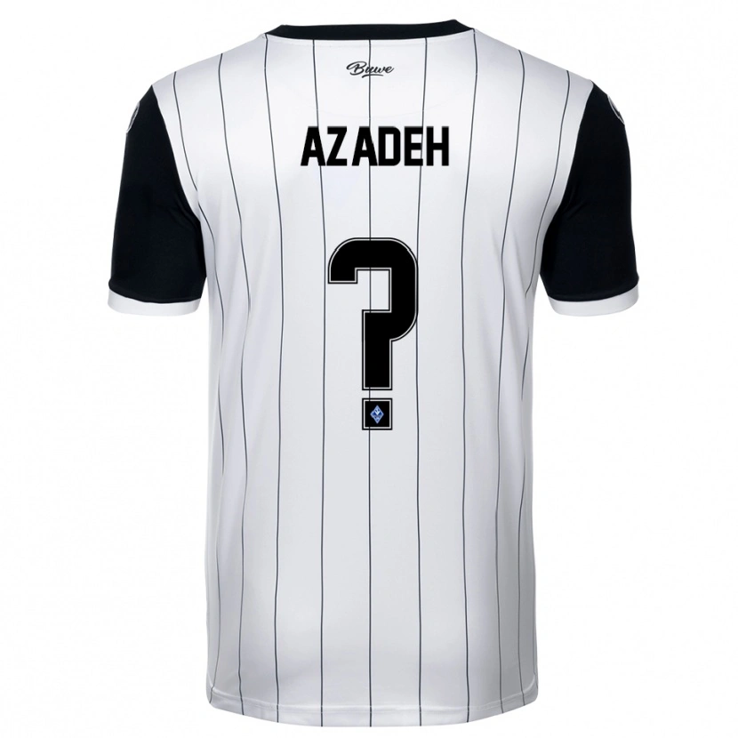 Danxen Kinder Nils Azadeh #0 Weiß Schwarz Auswärtstrikot Trikot 2025/26 T-Shirt Österreich