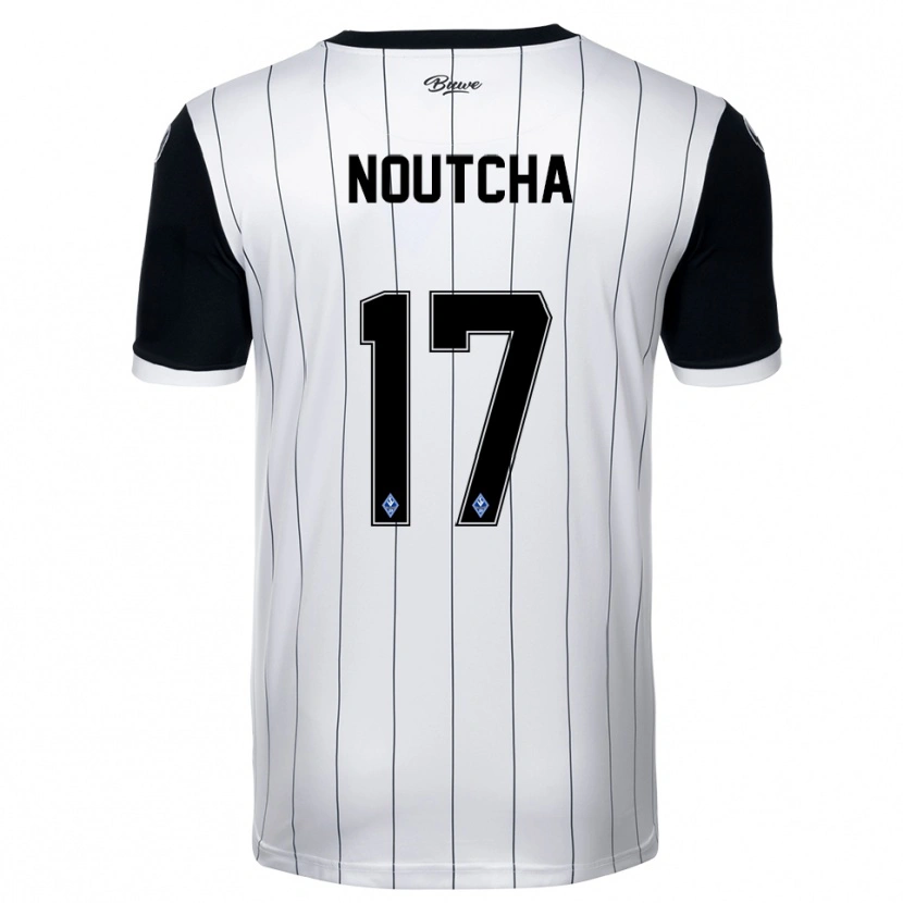 Danxen Kinder Marlon Noutcha #17 Weiß Schwarz Auswärtstrikot Trikot 2025/26 T-Shirt Österreich