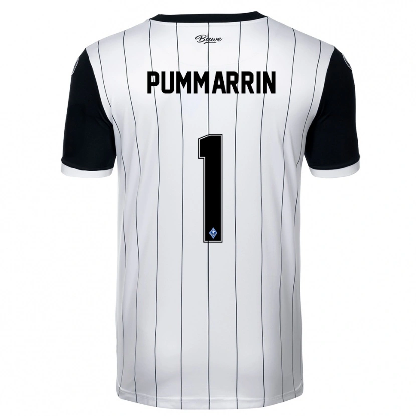 Danxen Kinder Kritsana Pummarrin #1 Weiß Schwarz Auswärtstrikot Trikot 2025/26 T-Shirt Österreich