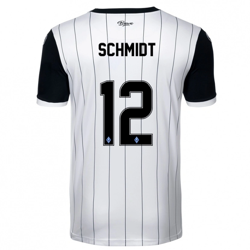 Danxen Kinder Niclas Schmidt #12 Weiß Schwarz Auswärtstrikot Trikot 2025/26 T-Shirt Österreich