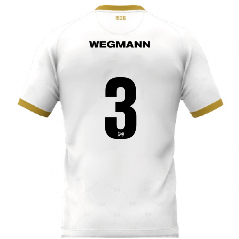 Danxen Kinder Marius Wegmann #3 Weiß Gold Auswärtstrikot Trikot 2025/26 T-Shirt Österreich