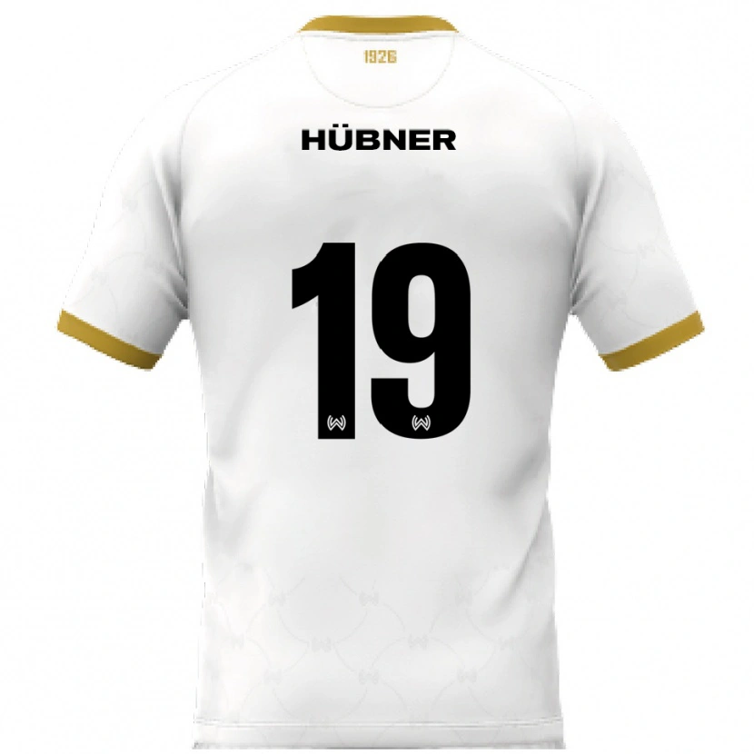 Danxen Kinder Florian Hübner #19 Weiß Gold Auswärtstrikot Trikot 2025/26 T-Shirt Österreich