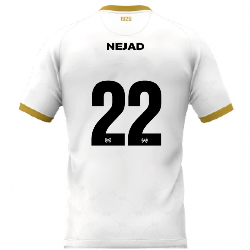 Danxen Kinder Milad Nejad #22 Weiß Gold Auswärtstrikot Trikot 2025/26 T-Shirt Österreich