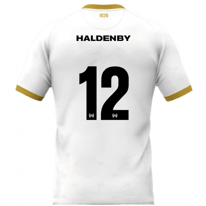 Danxen Kinder Ben Haldenby #12 Weiß Gold Auswärtstrikot Trikot 2025/26 T-Shirt Österreich