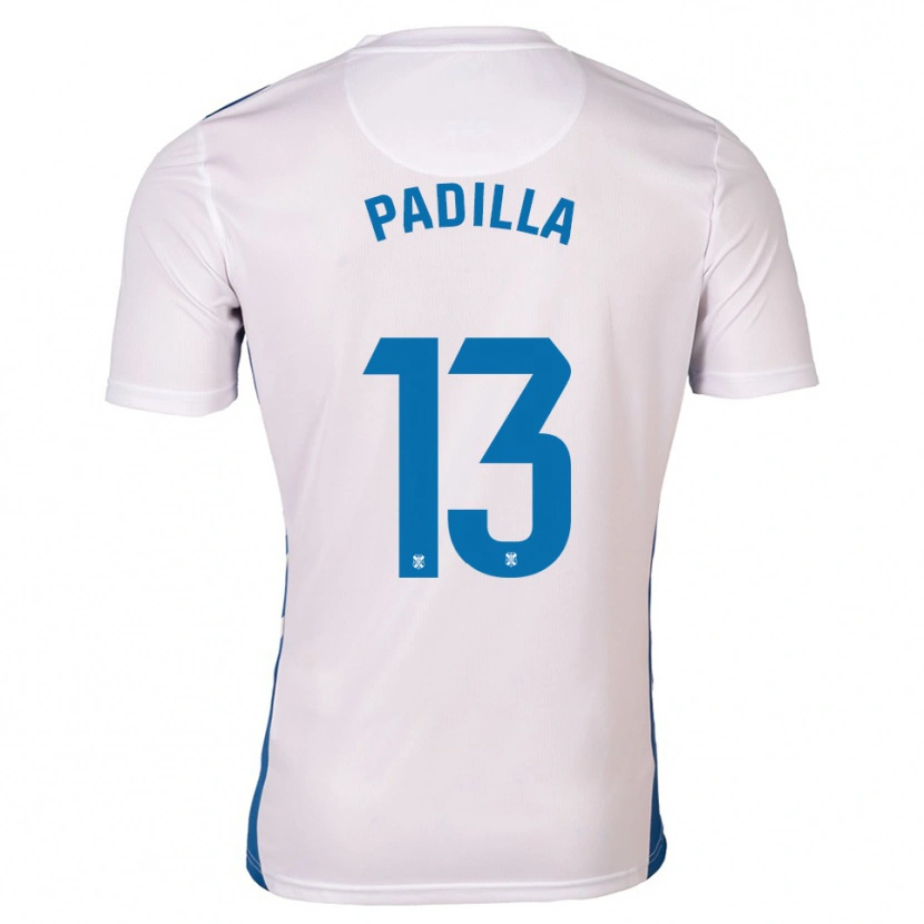 Danxen Herren Alejandro Padilla #13 Weiß Blau Heimtrikot Trikot 2025/26 T-Shirt Österreich