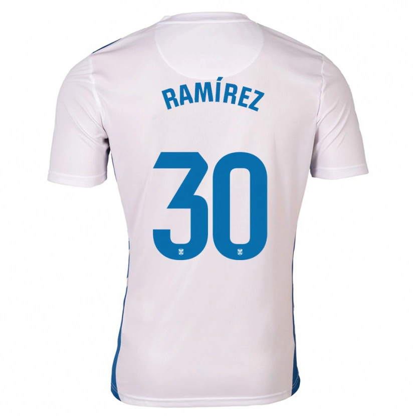Danxen Herren Álex Ramírez #30 Weiß Blau Heimtrikot Trikot 2025/26 T-Shirt Österreich