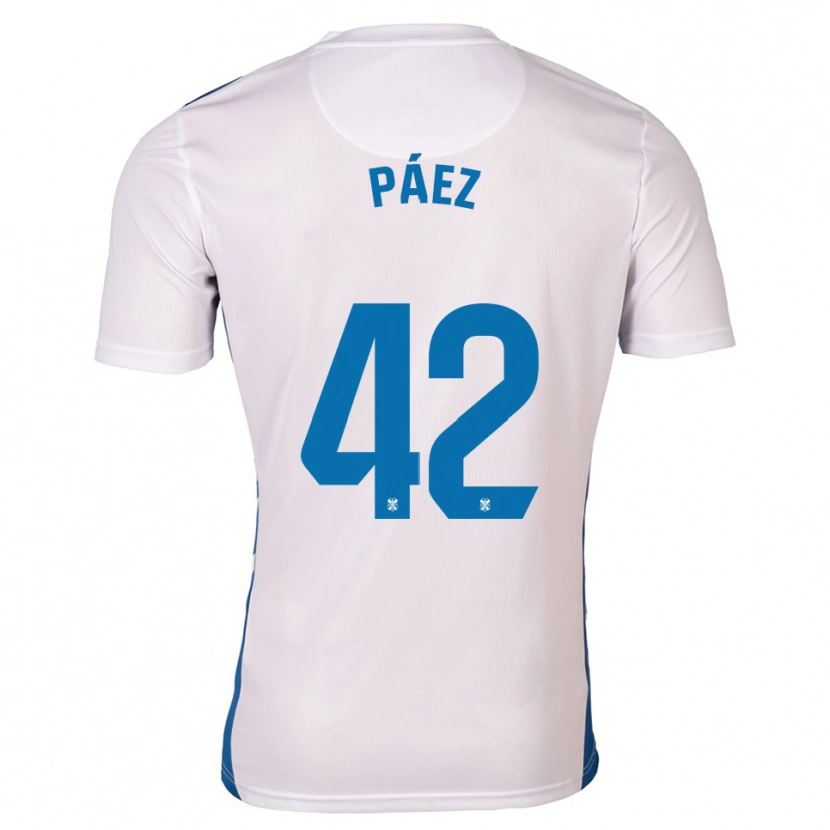 Danxen Herren David Páez #42 Weiß Blau Heimtrikot Trikot 2025/26 T-Shirt Österreich