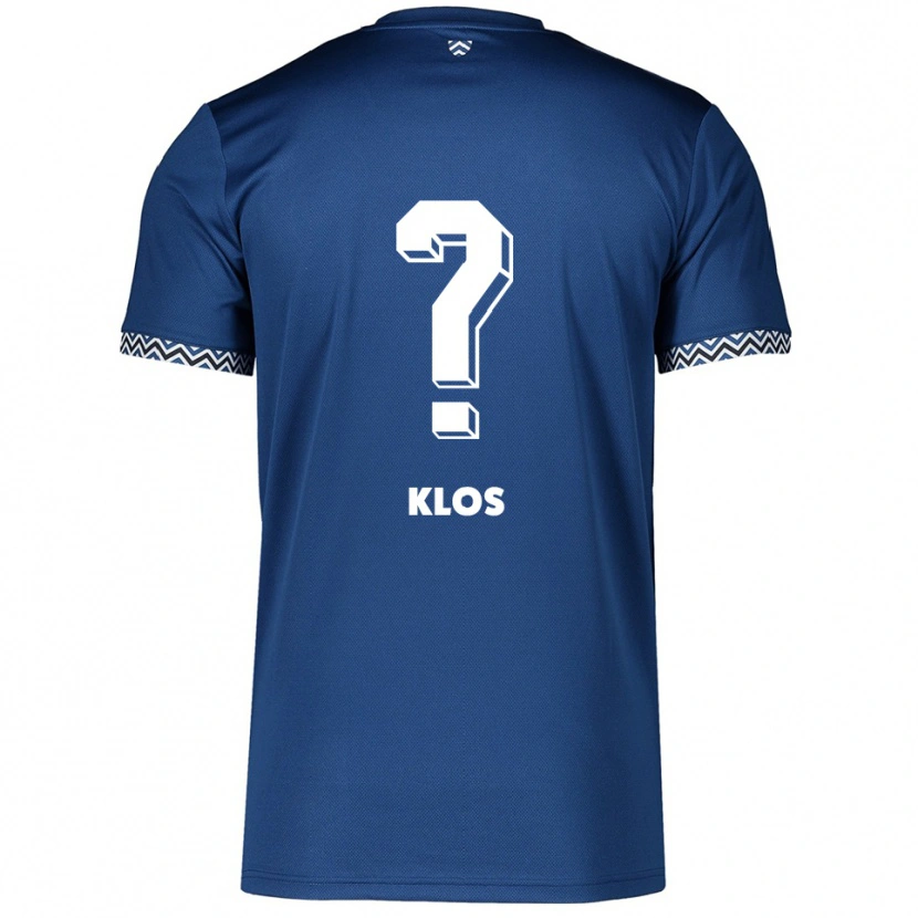 Danxen Herren Aaron Klos #0 Marineblau Weiß Heimtrikot Trikot 2025/26 T-Shirt Österreich