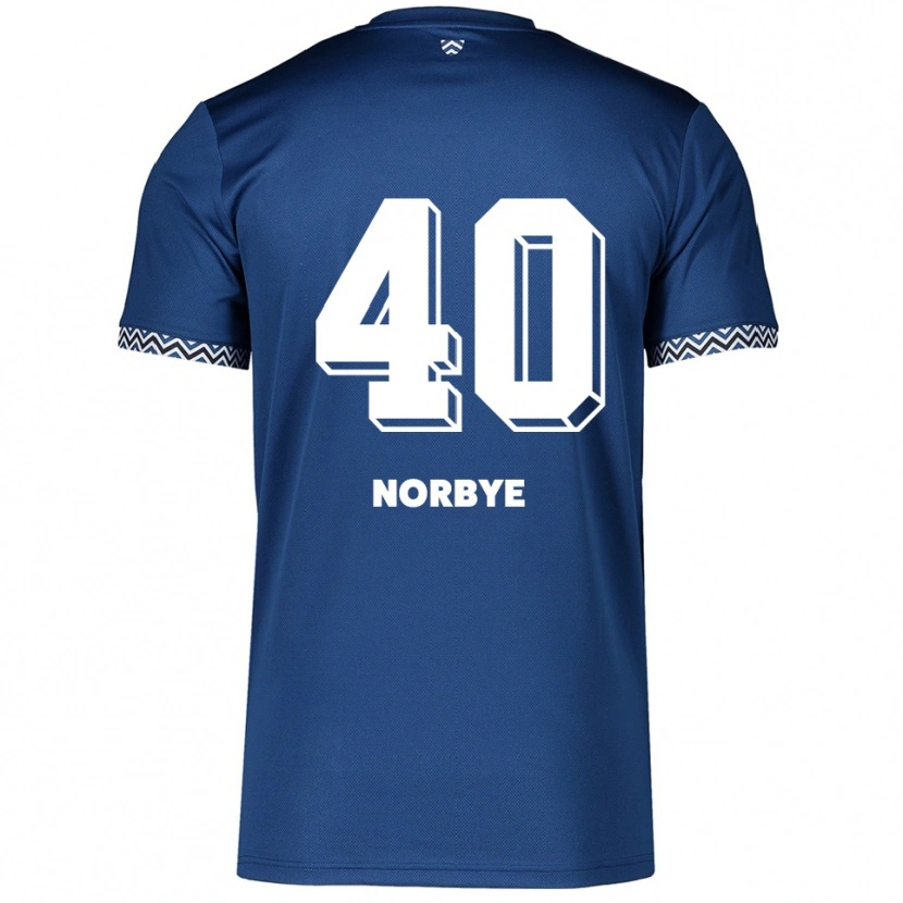 Danxen Herren Jonathan Norbye #40 Marineblau Weiß Heimtrikot Trikot 2025/26 T-Shirt Österreich