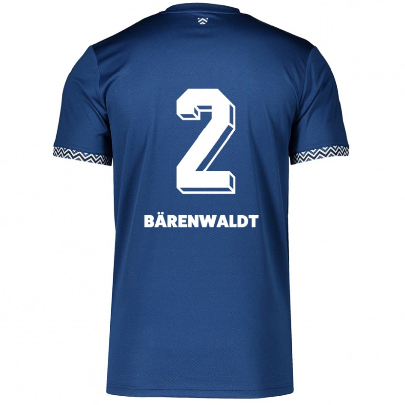 Danxen Herren Tim Bärenwaldt #2 Marineblau Weiß Heimtrikot Trikot 2025/26 T-Shirt Österreich