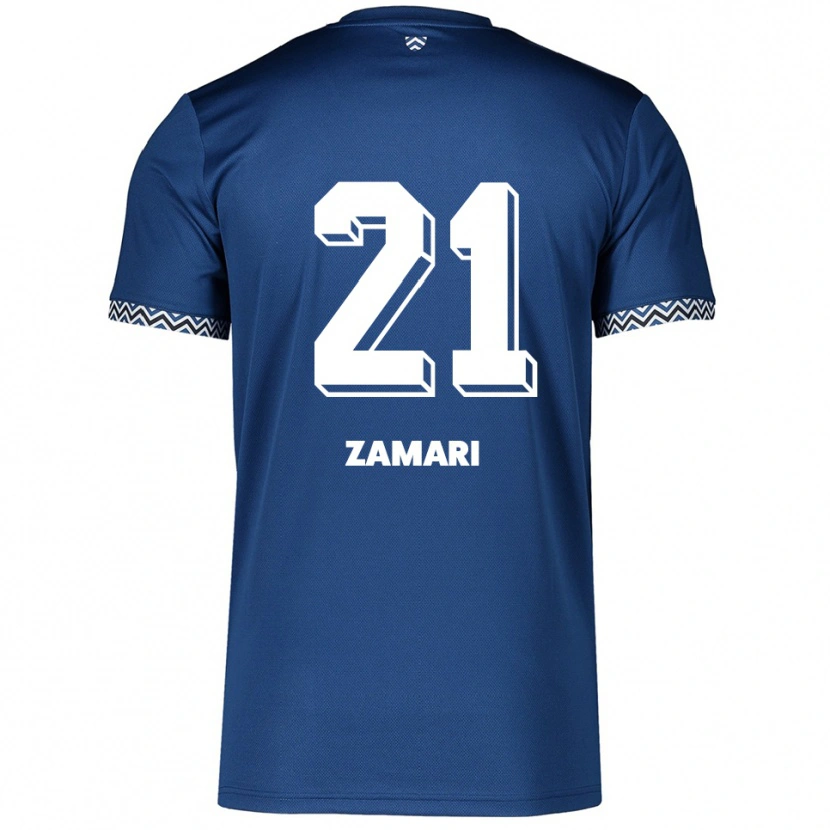 Danxen Herren Fadil Zamari #21 Marineblau Weiß Heimtrikot Trikot 2025/26 T-Shirt Österreich