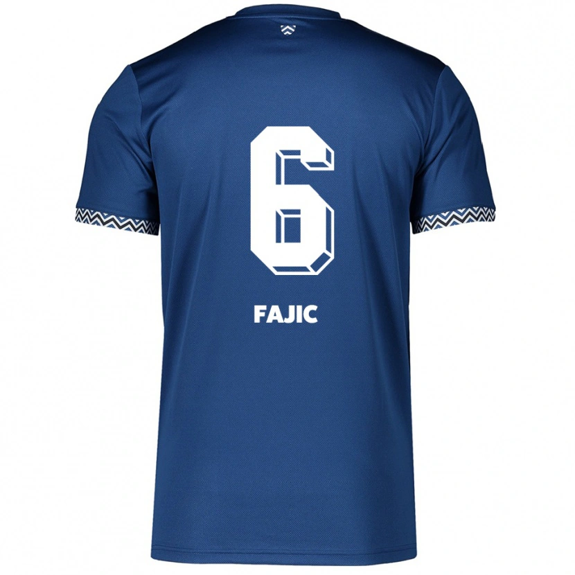 Danxen Herren Suat Fajic #6 Marineblau Weiß Heimtrikot Trikot 2025/26 T-Shirt Österreich