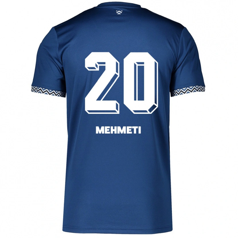 Danxen Herren Enis Mehmeti #20 Marineblau Weiß Heimtrikot Trikot 2025/26 T-Shirt Österreich