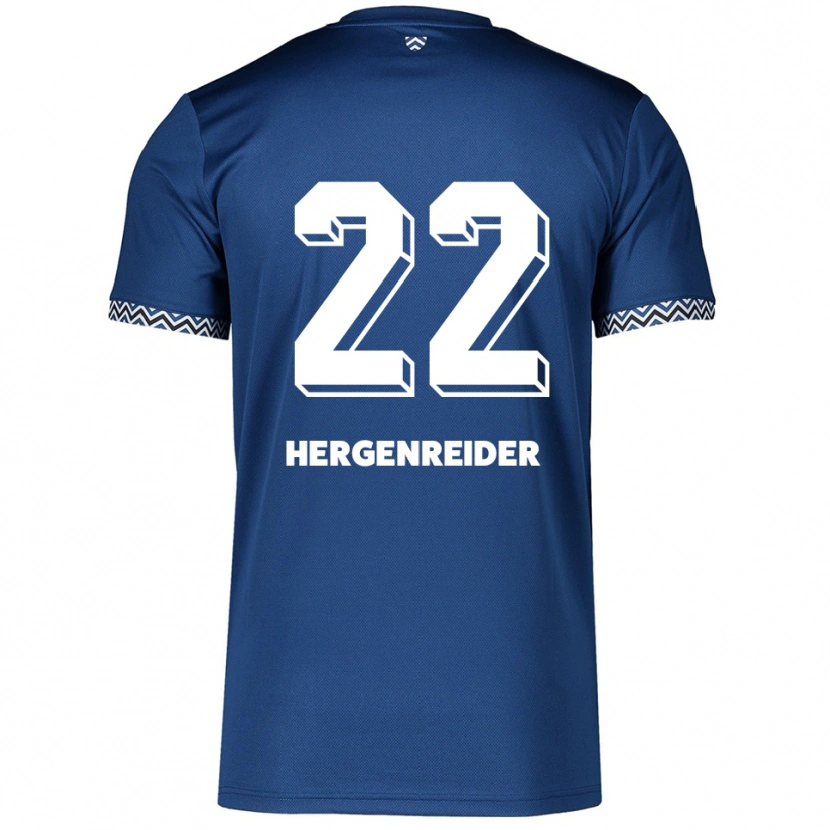 Danxen Herren Lennart Hergenreider #22 Marineblau Weiß Heimtrikot Trikot 2025/26 T-Shirt Österreich