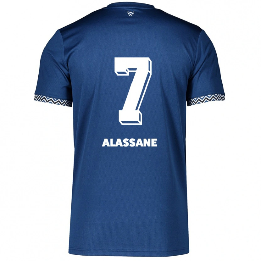 Danxen Herren Latif-Bilal Alassane #7 Marineblau Weiß Heimtrikot Trikot 2025/26 T-Shirt Österreich