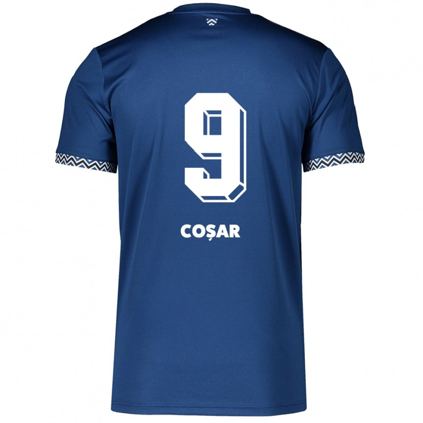 Danxen Herren Tanay Coşar #9 Marineblau Weiß Heimtrikot Trikot 2025/26 T-Shirt Österreich