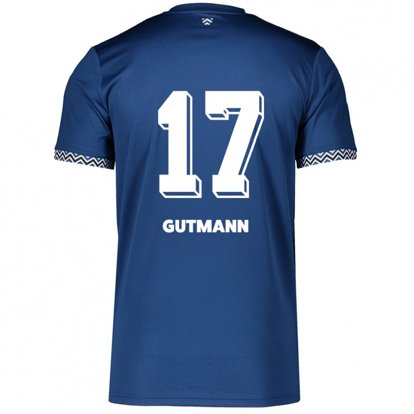 Danxen Herren Glenn Gutmann #17 Marineblau Weiß Heimtrikot Trikot 2025/26 T-Shirt Österreich