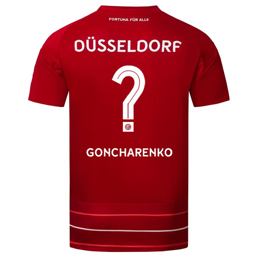 Danxen Herren Andriy Goncharenko #0 Rot Weiß Heimtrikot Trikot 2025/26 T-Shirt Österreich