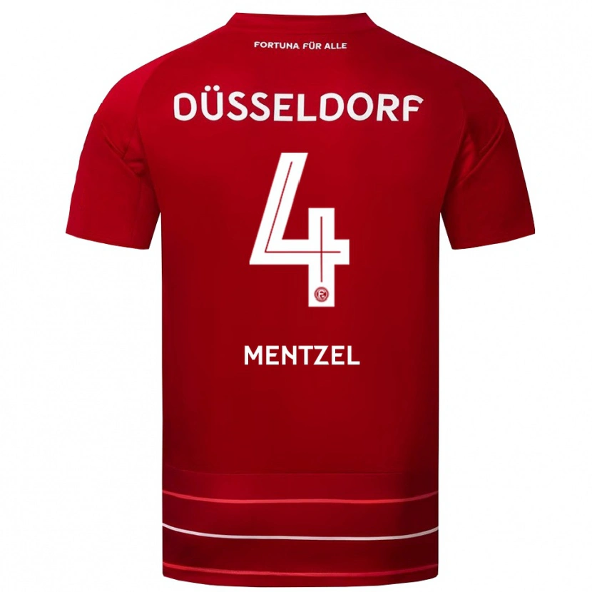 Danxen Herren Levi Mentzel #4 Rot Weiß Heimtrikot Trikot 2025/26 T-Shirt Österreich