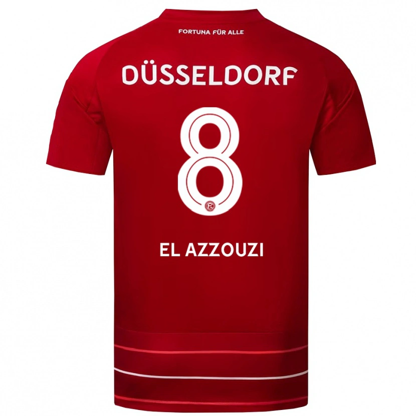 Danxen Herren Anouar El Azzouzi #8 Rot Weiß Heimtrikot Trikot 2025/26 T-Shirt Österreich