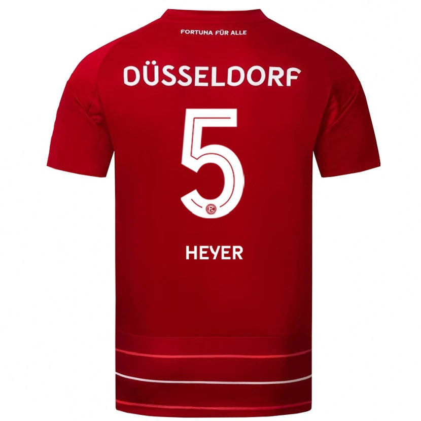 Danxen Herren Moritz Heyer #5 Rot Weiß Heimtrikot Trikot 2025/26 T-Shirt Österreich