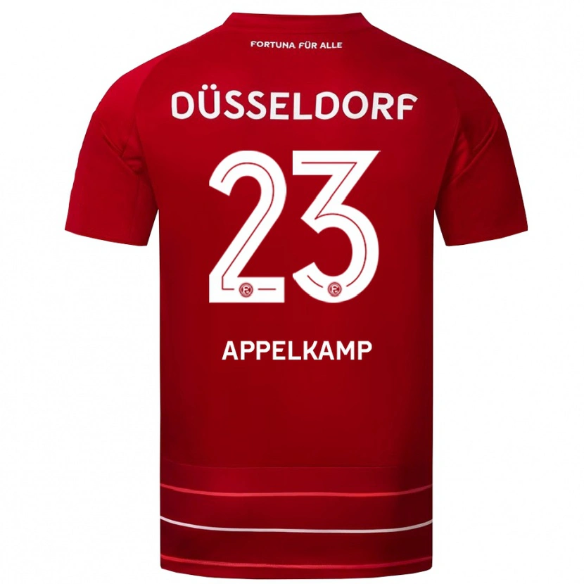 Danxen Herren Shinta Appelkamp #23 Rot Weiß Heimtrikot Trikot 2025/26 T-Shirt Österreich
