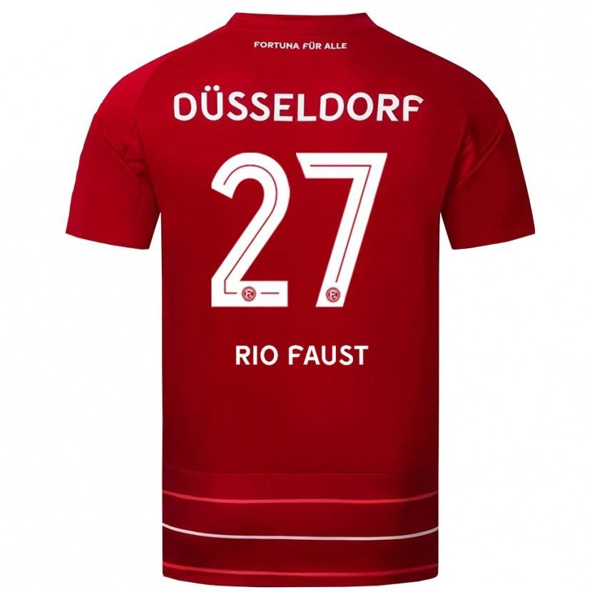 Danxen Herren Rio Faust #27 Rot Weiß Heimtrikot Trikot 2025/26 T-Shirt Österreich