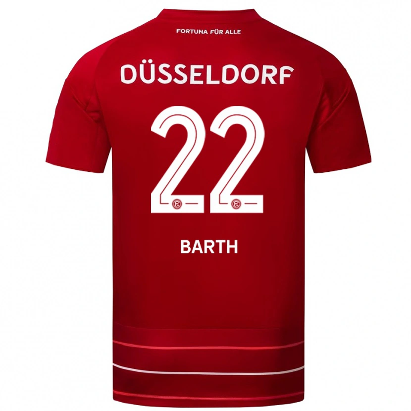 Danxen Herren Tom Barth #22 Rot Weiß Heimtrikot Trikot 2025/26 T-Shirt Österreich