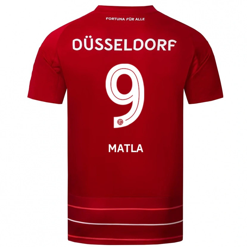 Danxen Herren Lenny Matla #9 Rot Weiß Heimtrikot Trikot 2025/26 T-Shirt Österreich