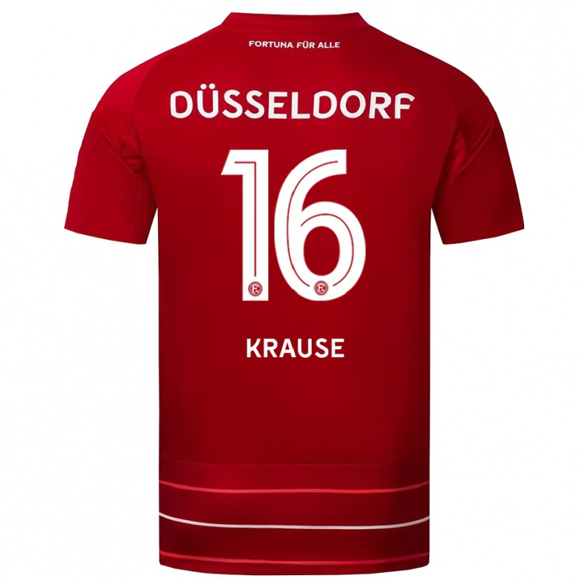Danxen Herren Arno Krause #16 Rot Weiß Heimtrikot Trikot 2025/26 T-Shirt Österreich