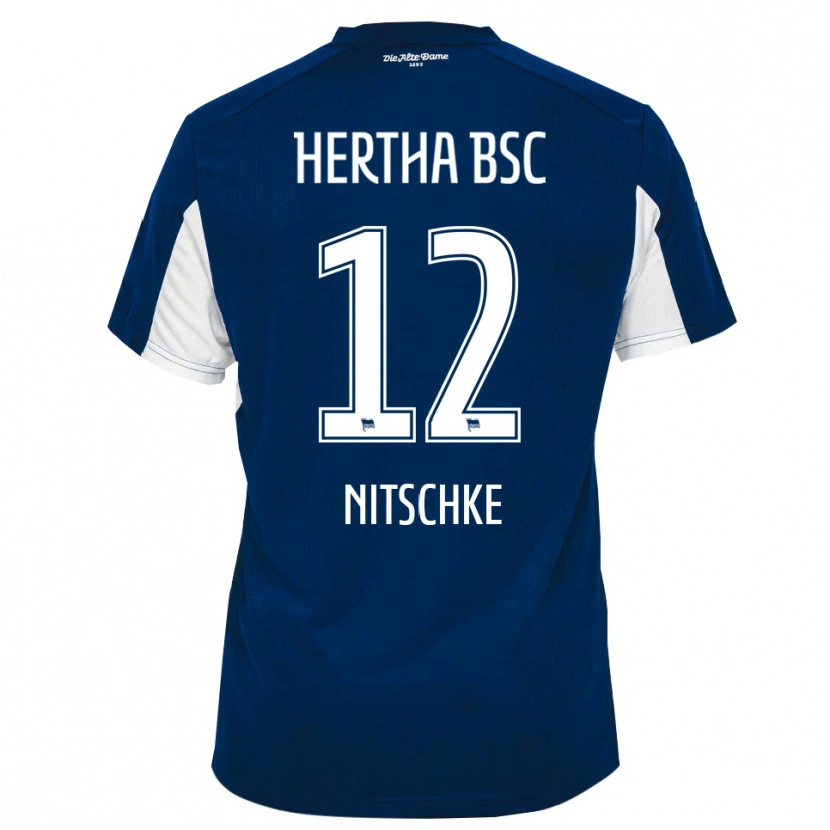 Danxen Herren Til Nitschke #12 Weiß Blau Heimtrikot Trikot 2025/26 T-Shirt Österreich