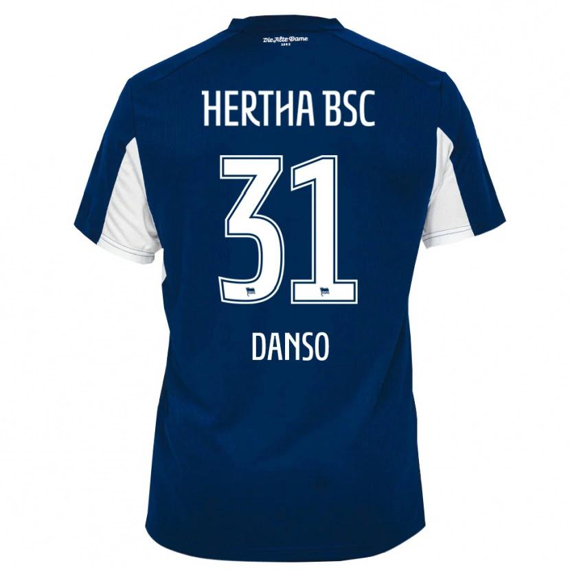 Danxen Herren Serwaah-Bonsu Danso #31 Weiß Blau Heimtrikot Trikot 2025/26 T-Shirt Österreich