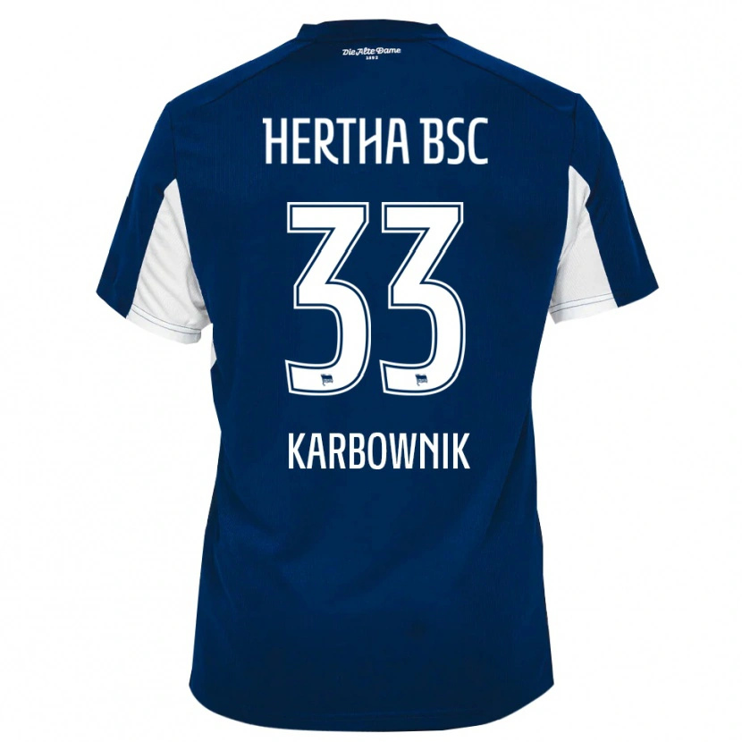 Danxen Herren Michal Karbownik #33 Weiß Blau Heimtrikot Trikot 2025/26 T-Shirt Österreich
