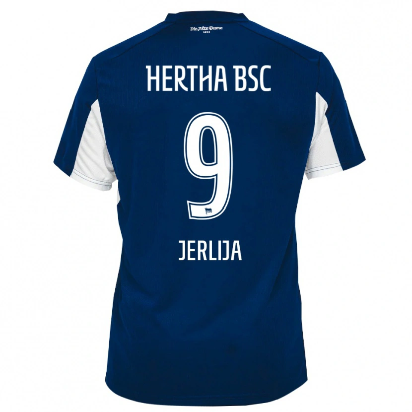 Danxen Herren Leotrim Jerlija #9 Weiß Blau Heimtrikot Trikot 2025/26 T-Shirt Österreich