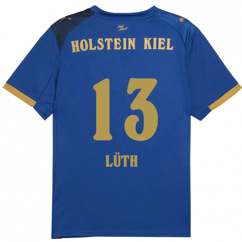 Danxen Herren Felix Lüth #13 Blau Gold Heimtrikot Trikot 2025/26 T-Shirt Österreich