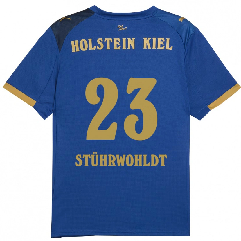Danxen Herren Timon Stührwohldt #23 Blau Gold Heimtrikot Trikot 2025/26 T-Shirt Österreich