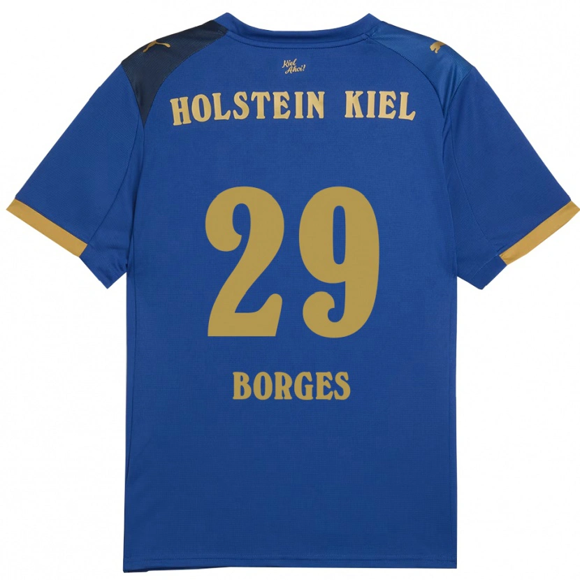 Danxen Herren Lenny Borges #29 Blau Gold Heimtrikot Trikot 2025/26 T-Shirt Österreich