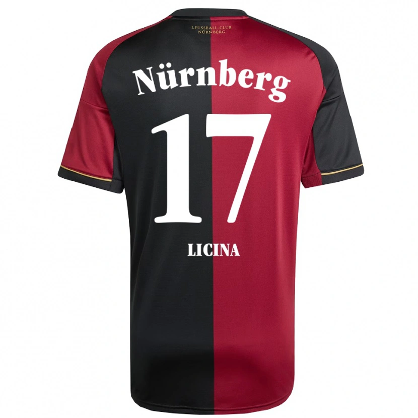 Danxen Herren Selma Licina #17 Burgunder Schwarz Heimtrikot Trikot 2025/26 T-Shirt Österreich