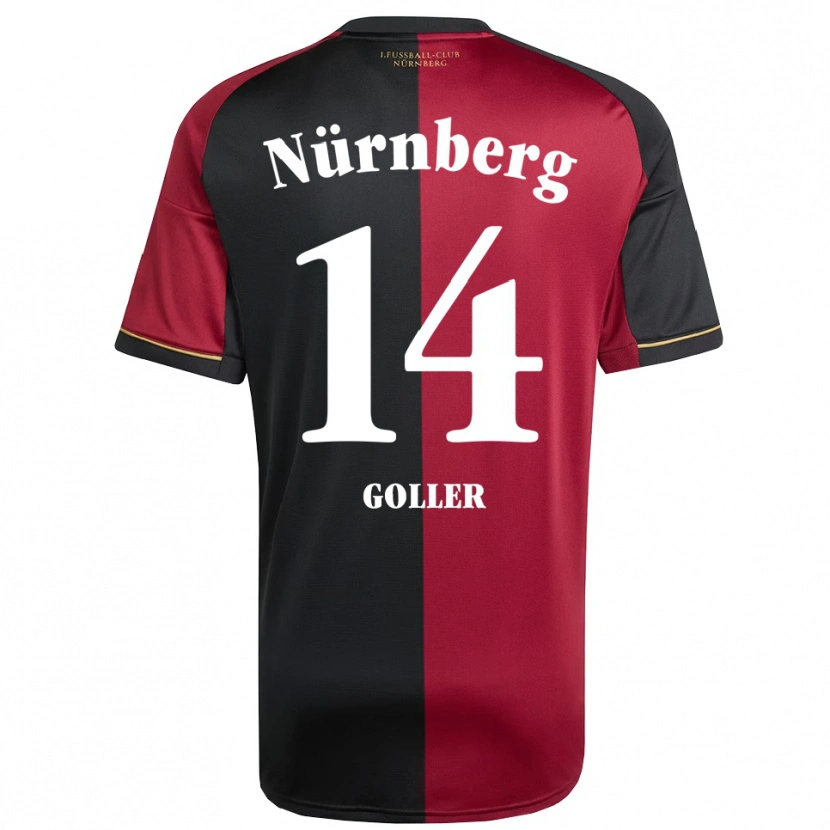 Danxen Herren Benjamin Goller #14 Burgunder Schwarz Heimtrikot Trikot 2025/26 T-Shirt Österreich