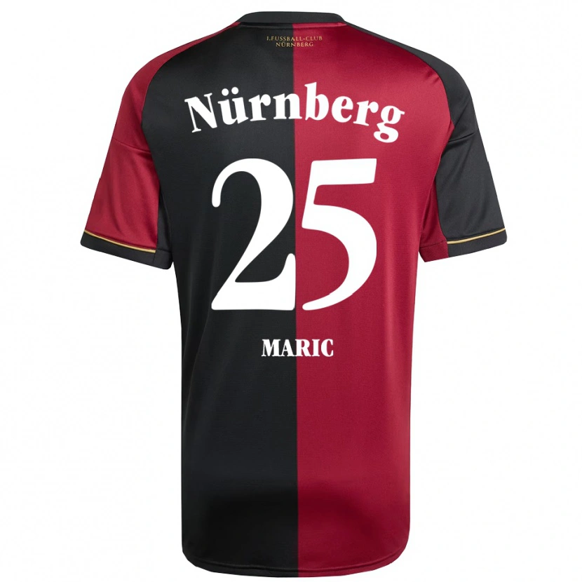 Danxen Herren Luka Maric #25 Burgunder Schwarz Heimtrikot Trikot 2025/26 T-Shirt Österreich