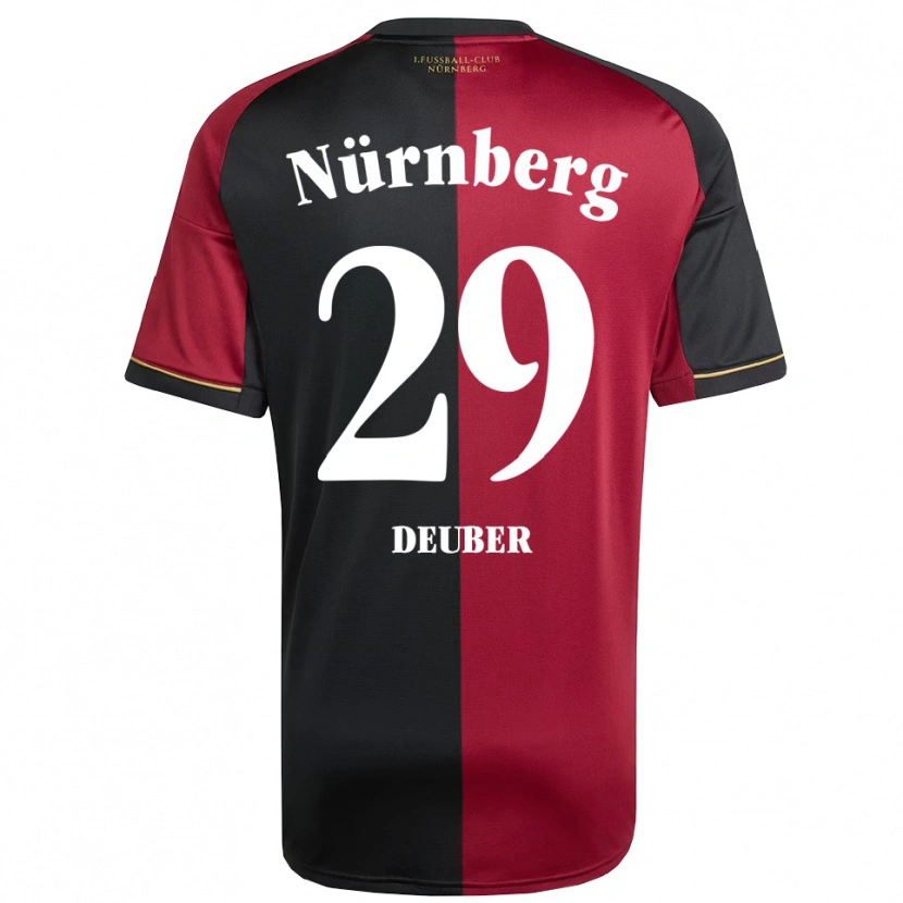 Danxen Herren Hanna Deuber #29 Burgunder Schwarz Heimtrikot Trikot 2025/26 T-Shirt Österreich
