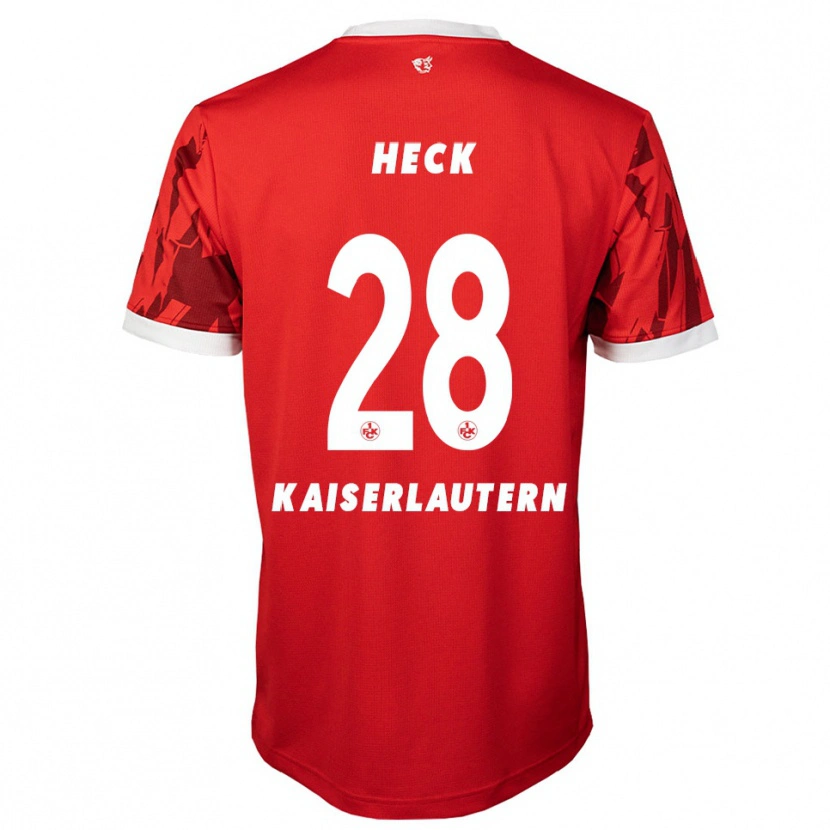 Danxen Herren Fabian Heck #28 Rot Weiß Heimtrikot Trikot 2025/26 T-Shirt Österreich