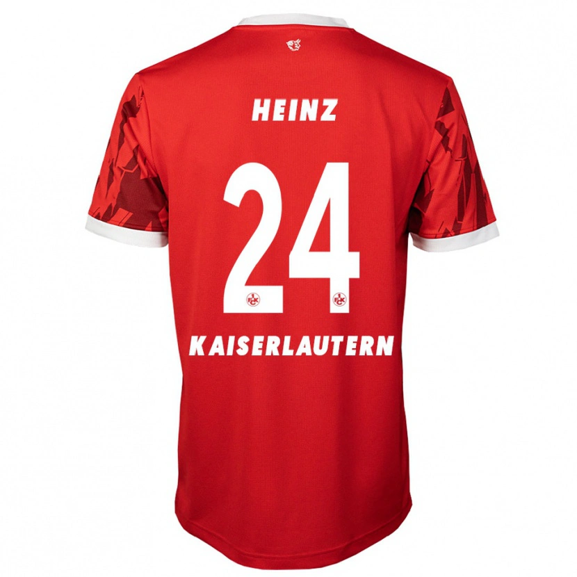 Danxen Herren Matteo Heinz #24 Rot Weiß Heimtrikot Trikot 2025/26 T-Shirt Österreich