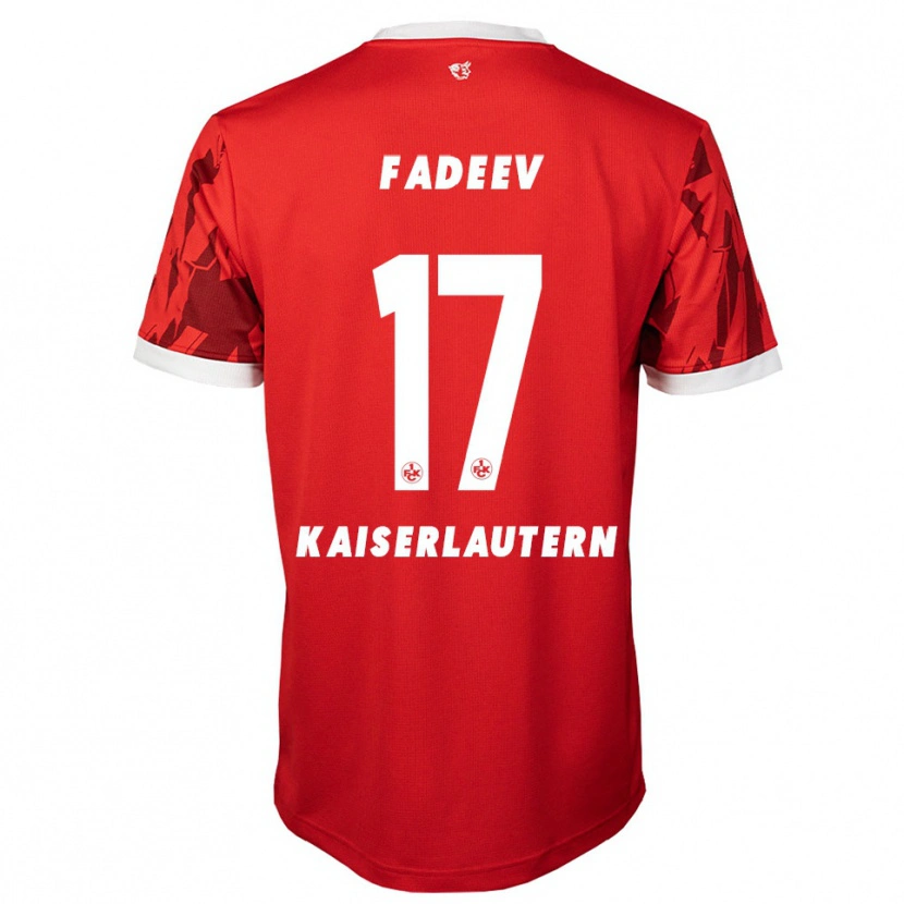 Danxen Herren Vladislav Fadeev #17 Rot Weiß Heimtrikot Trikot 2025/26 T-Shirt Österreich