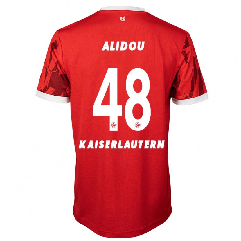 Danxen Herren Faride Alidou #48 Rot Weiß Heimtrikot Trikot 2025/26 T-Shirt Österreich